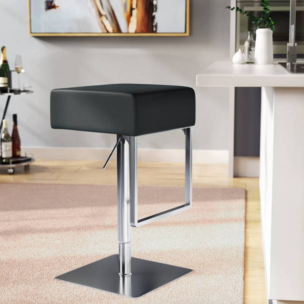 Ivy Bronx Clontz Swivel Adjustable Height Stool & Reviews Wayfair